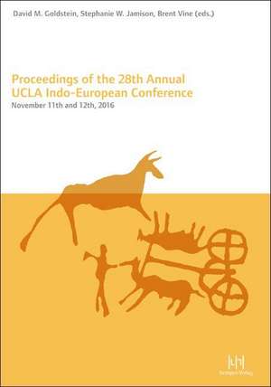 Proceedings of the 28th Annual UCLA Indo-European Conference de David M. Goldschmidt