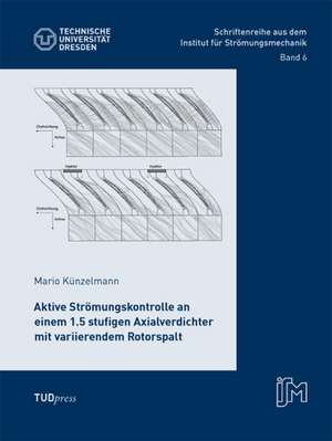 Aktive Strömungskontrolle an einem 1.5 stufigen Axialverdichter mit variierendem Rotorspalt de Mario Künzelmann