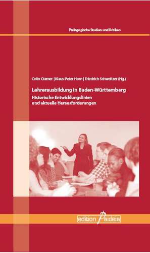 Lehrerausbildung in Baden-Württemberg de Friedrich Schweitzer