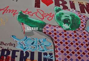 Liebe. Street Art in Berlin Postkarten-Set de Claudia Herrmann