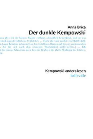 Der dunkle Kempowski de Anna Brixa