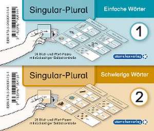 Meine Grammatikdose 1 und 2 - Singular-Plural - Einfache und schwierige Wörter de Katrin Langhans