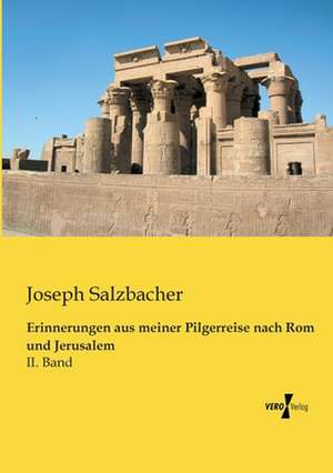 Erinnerungen aus meiner Pilgerreise nach Rom und Jerusalem de Joseph Salzbacher