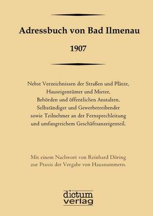 Adressbuch von Bad Ilmenau 1907 de H. Künzel