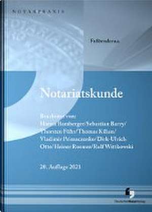 Notariatskunde de Heiner Roemer