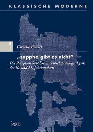 "sappho gibt es nicht" de Cornelia Heinsch