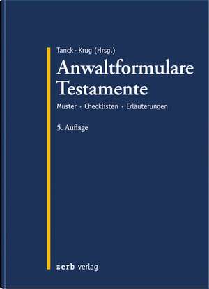 Anwaltformulare Testamente de Walter Krug