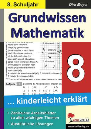 Grundwissen Mathematik / Klasse 8 de Dirk Meyer