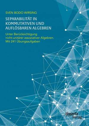 Separabilitat in Kommutativen Und Auflosbaren Algebren. Unter Berucksichtigung Nicht-Unitarer Assoziativer Algebren; Mit 241 Ubungsaufgaben