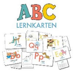 ABC-Lernkarten der Tiere, Bildkarten, Wortkarten, Flash Cards mit Groß- und Kleinbuchstaben de Lisa Wirth