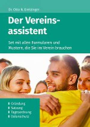 Der Vereinsassistent (1. Auflage) de Otto N. Bretzinger