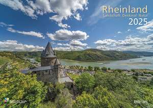 Rheinland 2025 Wandkalender A4 quer Spiralbindung 28 Blatt m