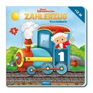 Trötsch Unser Sandmännchen Puzzlebuch Zahlenzug Puzzlebuch de Trötsch Verlag