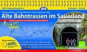 ADFC-Radausflugsführer Alte Bahntrassen im Sauerland 1:50.000 praktische Spiralbindung, reiß- und wetterfest, GPS-Tracks Download de Bernhard Lubeley