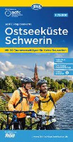 ADFC-Regionalkarte Ostseeküste Schwerin, 1:75.000, mit Tagestourenvorschlägen, reiß- und wetterfest, E-Bike-geeignet, GPS-Tracks-Download de Allgemeiner Deutscher Fahrrad-Club e. V. (ADFC)