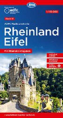 ADFC-Radtourenkarte 15 Rheinland /Eifel 1:150.000, reiß- und wetterfest, E-Bike geeignet, GPS-Tracks Download, mit Bett+Bike Symbolen, mit Kilometer-Angaben de Allgemeiner Deutscher Fahrrad-Club e. V. (ADFC)