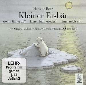 Kleiner Eisbär mit Gebärdensprache