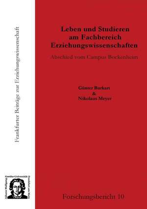 Leben und Studieren am Fachbereich Erziehungswissenschaften de Günter Burkart