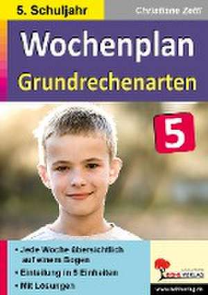 Wochenplan Grundrechenarten / Klasse 5 de Christiane Zettl