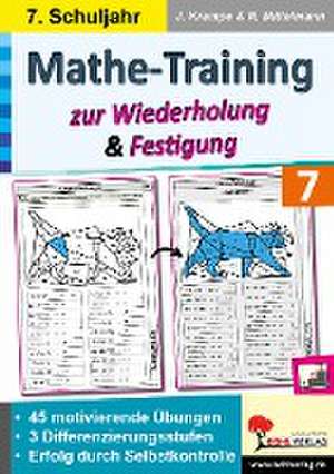 Mathe-Training zur Wiederholung und Festigung / Klasse 7 de Jörg Krampe