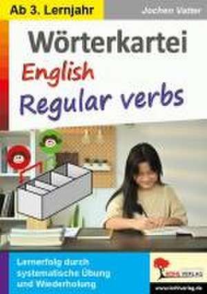 Wörterkartei English regular verbs de Jochen Vatter