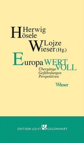 Europa wertvoll de Herwig Hösele