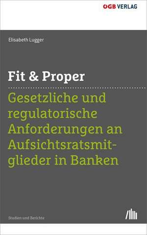 Fit & Proper de Elisabeth Lugger