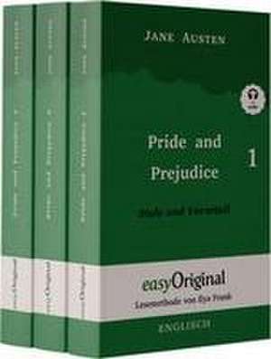 Pride and Prejudice / Stolz und Vorurteil - Teile 1-3 Hardcover (Buch + 3 MP3 Audio-CD) - Lesemethode von Ilya Frank - Zweisprachige Ausgabe Englisch-Deutsch de Jane Austen