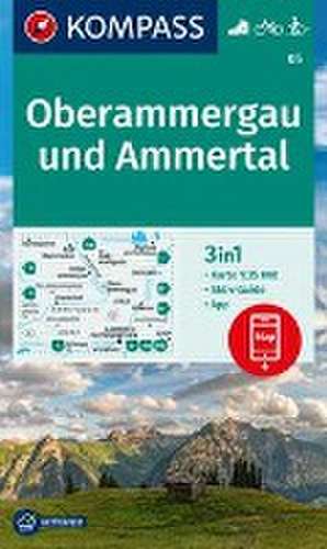 KOMPASS Wanderkarte 05 Oberammergau und Ammertal 1:35.000