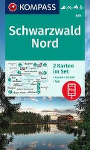 KOMPASS Wanderkarten-Set 886 Schwarzwald Nord (2 Karten) 1:50.000