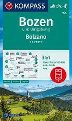 KOMPASS Wanderkarte 154 Bozen und Umgebung