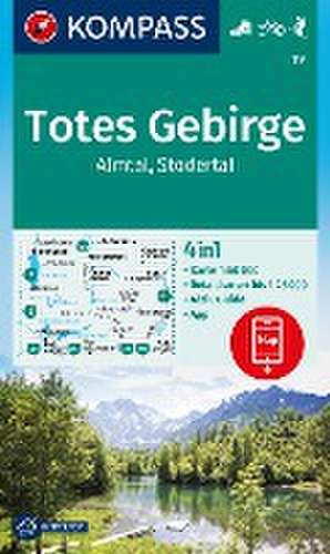 KOMPASS Wanderkarte 19 Totes Gebirge, Almtal, Stodertal 1:50.000