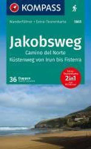 KOMPASS Wanderführer Jakobsweg Camino del Norte, 36 Etappen mit Extra-Tourenkarte de Rorbert Schwänz