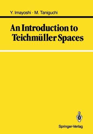 An Introduction to Teichmüller Spaces de Yoichi Imayoshi