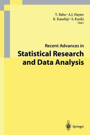 Recent Advances in Statistical Research and Data Analysis de Y. Baba