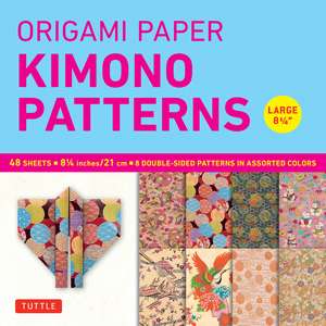 Origami Paper - Kimono Patterns - Large 8 1/4" - 48 Sheets: Tuttle Origami Paper: Double-Sided Origami Sheets Printed with 8 Different Designs (Instructions for 6 Projects Included) de Tuttle Studio