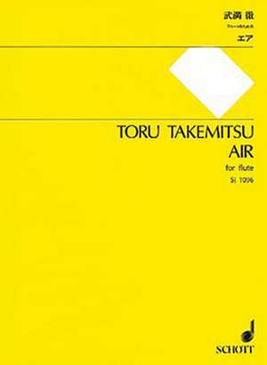 Toru Takemitsu: Air, Flute de Toru Takemitsu