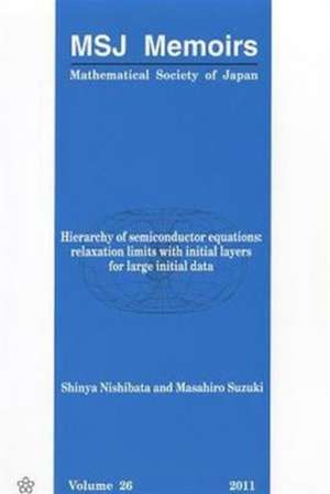 Hierarchy of Semiconductor Equations: Relaxation Limits with Initial Layers for Large Initial Data de Shinya Nishibata