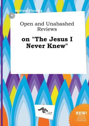 Open and Unabashed Reviews on the Jesus I Never Knew de Andrew Finning