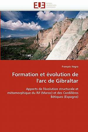 Formation et évolution de l'arc de Gibraltar de François Negro