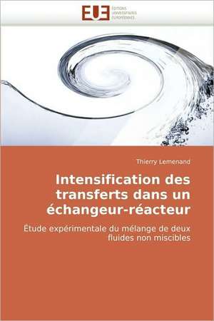 Intensification Des Transferts Dans Un Echangeur-Reacteur: Analyse Interactionnelle de Thierry Lemenand