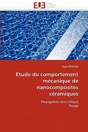 Etude du comportement mécanique de nanocomposites céramiques de Rajaa BENZAID