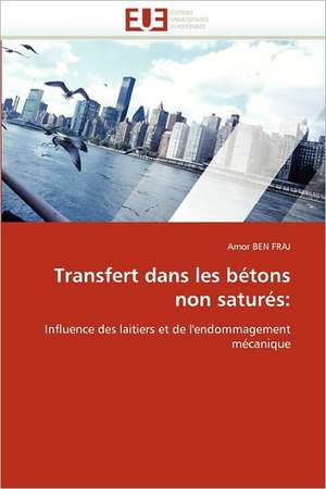 Transfert dans les bétons non saturés de Amor BEN FRAJ