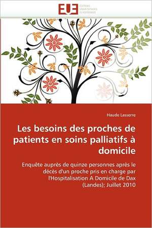 Les besoins des proches de patients en soins palliatifs à domicile de Haude Lasserre