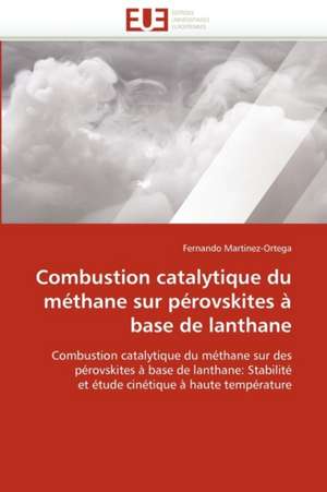 Combustion catalytique du méthane sur pérovskites à base de lanthane de Fernando Martinez-Ortega