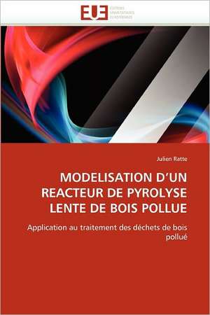 MODELISATION D¿UN REACTEUR DE PYROLYSE LENTE DE BOIS POLLUE de Julien Ratte