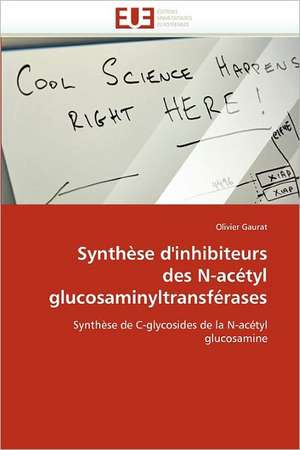 Synthèse d''inhibiteurs des N-acétyl glucosaminyltransférases de Olivier Gaurat