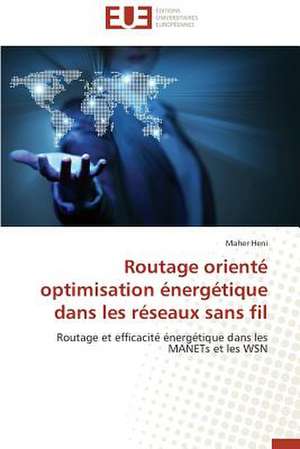 Routage Oriente Optimisation Energetique Dans Les Reseaux Sans Fil