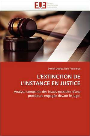 L'Extinction de L'Instance En Justice: Theorie Et Pratique de Daniel Duplex Nde Tawembe