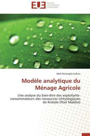 Modele Analytique Du Menage Agricole: Impasses D'Une Mythologie. Ethique Theologique de La Liberte de Abel Kutangila Lufutu